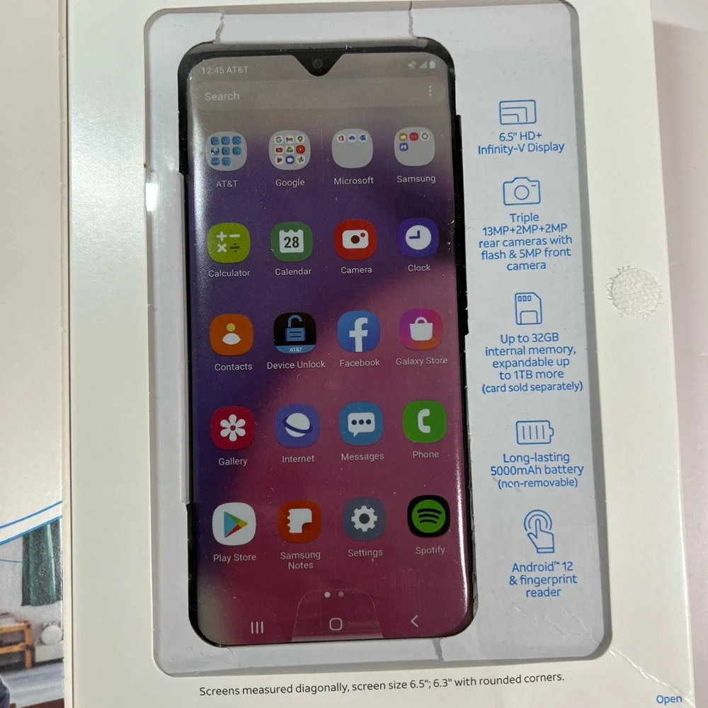 Samsung Galaxy A03s 32GB Black (AT&T) Prepaid Smartphone 6.5